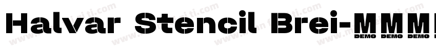 Halvar Stencil Brei字体转换